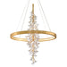 Corbett Lighting Canada - LED Chandelier - Jasmine - Gold Leaf- Union Lighting Luminaires Decor