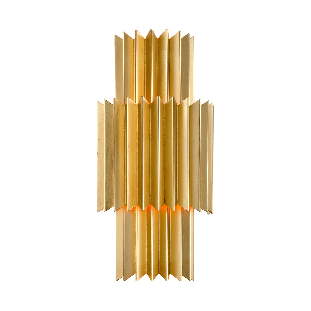 Corbett Lighting Canada - Two Light Wall Sconce - Moxy - Gold Leaf- Union Lighting Luminaires Decor