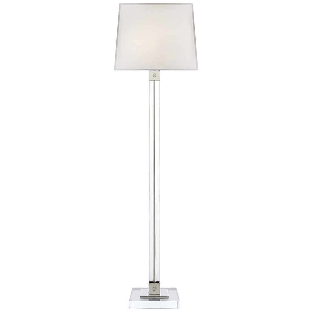 Ralph Lauren Canada - Two Light Floor Lamp - varick - Crystal w/ Polished Nickel- Union Lighting Luminaires Decor