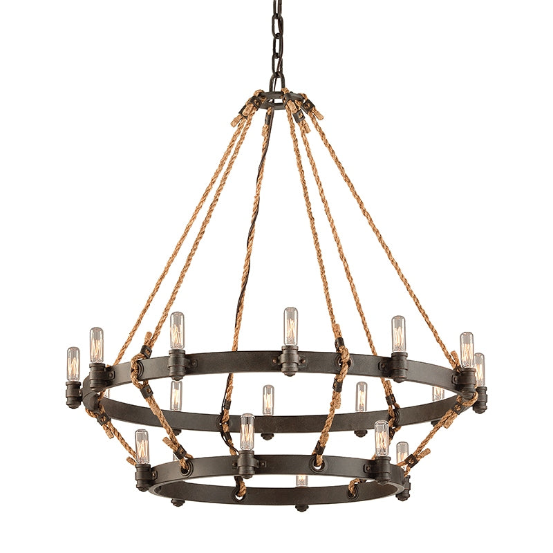 Troy Lighting Canada - 18 Light Chandelier - Pike Place - Heritage Bronze- Union Lighting Luminaires Decor