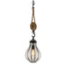 Troy Lighting Canada - One Light Pendant - Murphy - Vintage Iron With Rustic Wood- Union Lighting Luminaires Decor