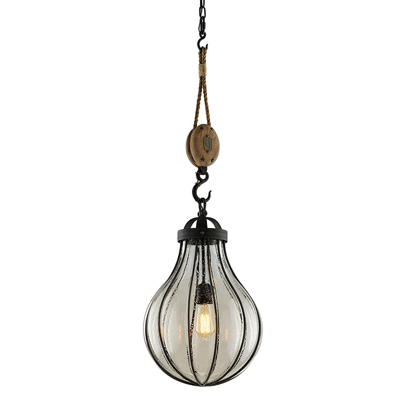 Troy Lighting Canada - One Light Pendant - Murphy - Forged Iron- Union Lighting Luminaires Decor