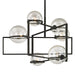 Troy Lighting Canada - Six Light Chandelier - Elliot - Textured Black- Union Lighting Luminaires Decor