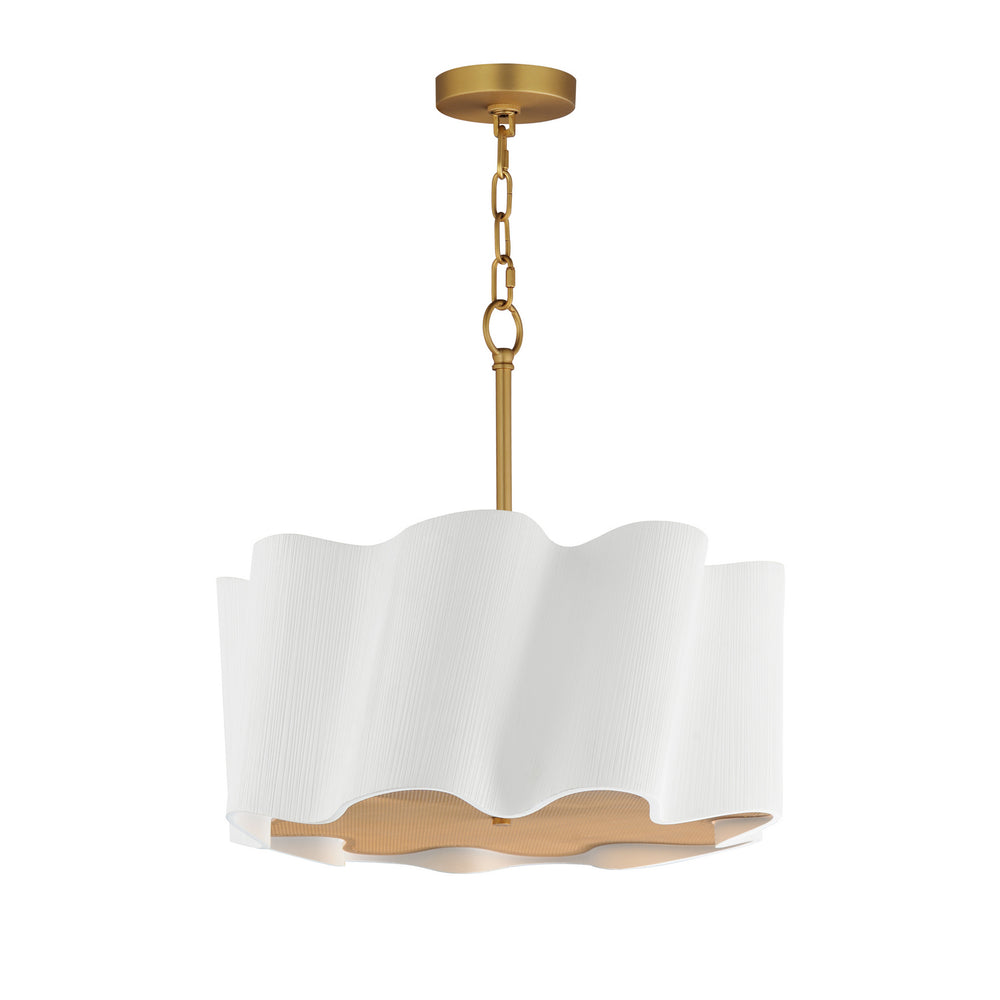 Studio M - LED Pendant - Curtain Call - White/Gold- Union Lighting Luminaires Decor