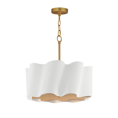 Studio M - LED Pendant - Curtain Call - White/Gold- Union Lighting Luminaires Decor
