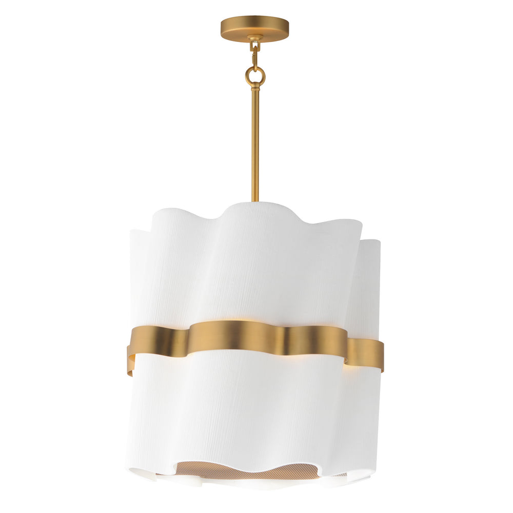 Studio M - LED Foyer Pendant - Curtain Call - White/Gold- Union Lighting Luminaires Decor
