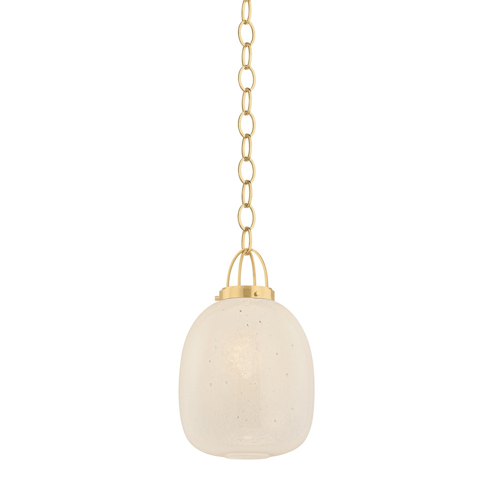 Hudson Valley Canada - One Light Pendant - Enosburg - Aged Brass- Union Lighting Luminaires Decor