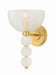 Hudson Valley Canada - One Light Wall Sconce - Bloomvale - Aged Brass- Union Lighting Luminaires Decor