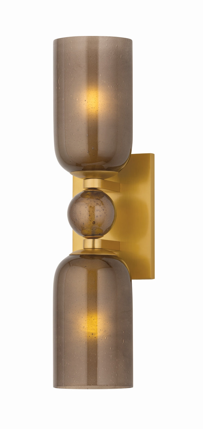 Hudson Valley Canada - Two Light Wall Sconce - Hurleyville - Aged Brass- Union Lighting Luminaires Decor