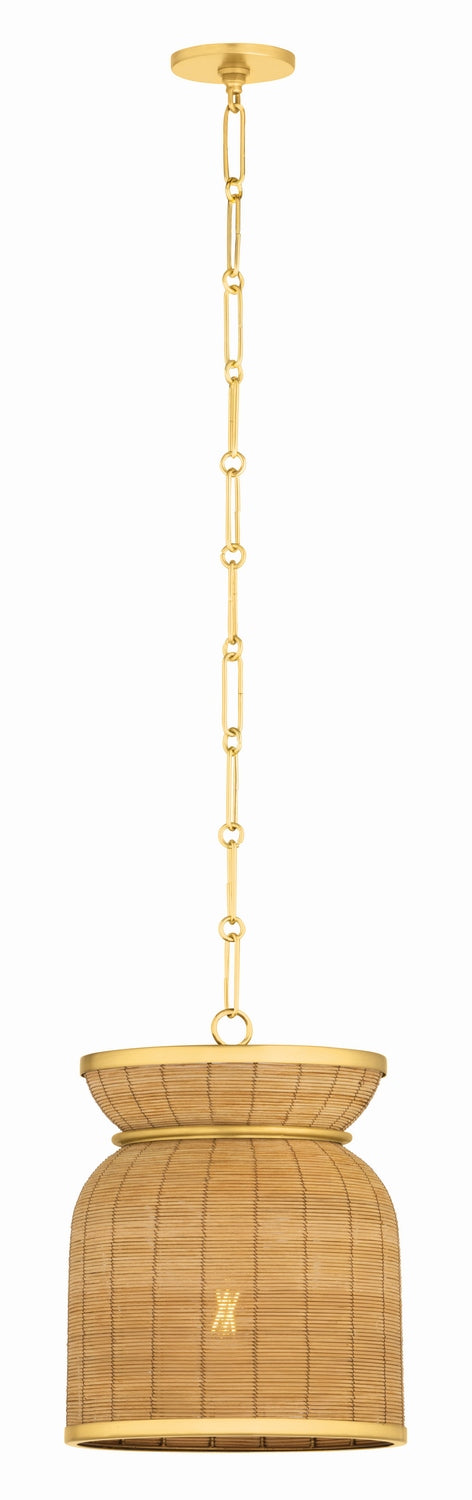 Hudson Valley Canada - One Light Pendant - Parkchester - Aged Brass- Union Lighting Luminaires Decor