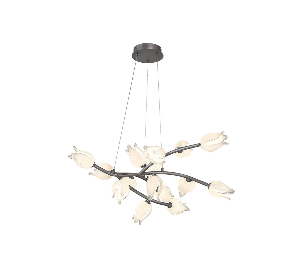 Lib & Co. Canada - LED Chandelier - Belluno - Brushed Vintage grey- Union Lighting Luminaires Decor