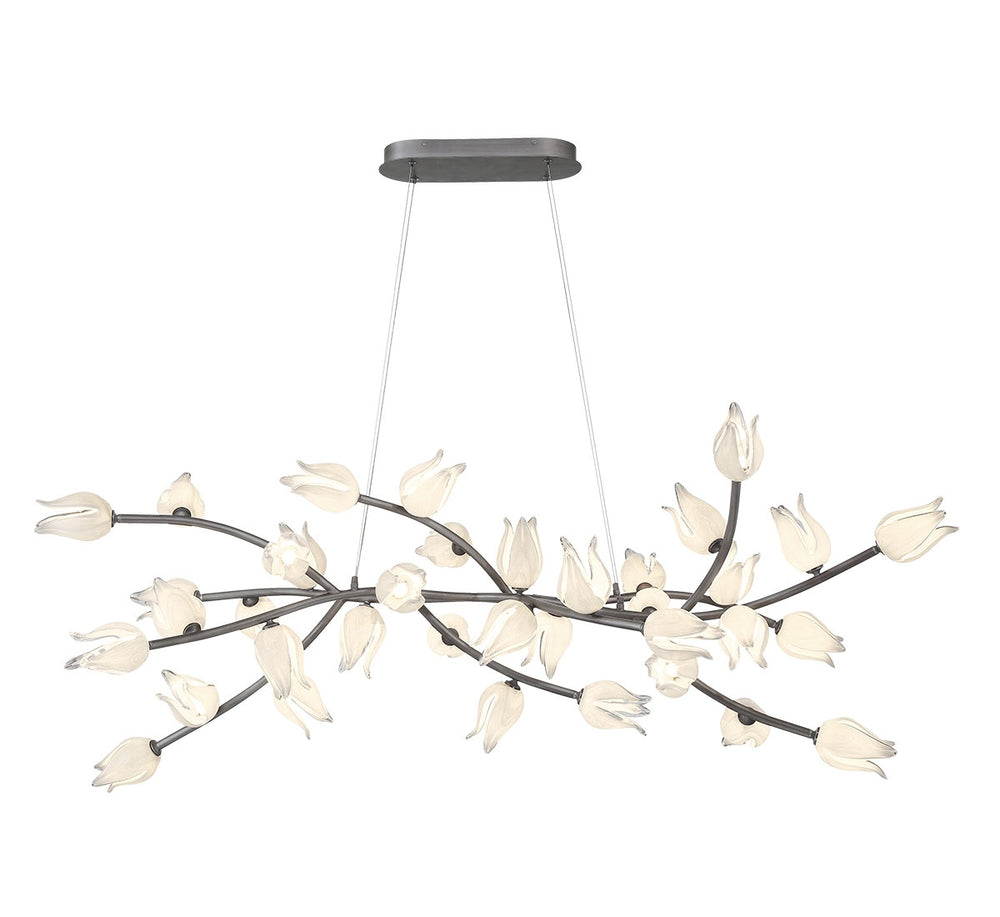 Lib & Co. Canada - LED Chandelier - Belluno - Brushed Vintage grey- Union Lighting Luminaires Decor