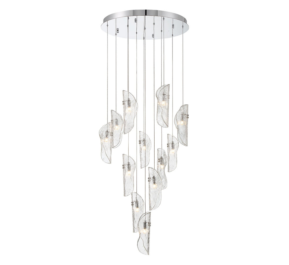 Lib & Co. Canada - LED Chandelier - Sorrento - Chrome- Union Lighting Luminaires Decor