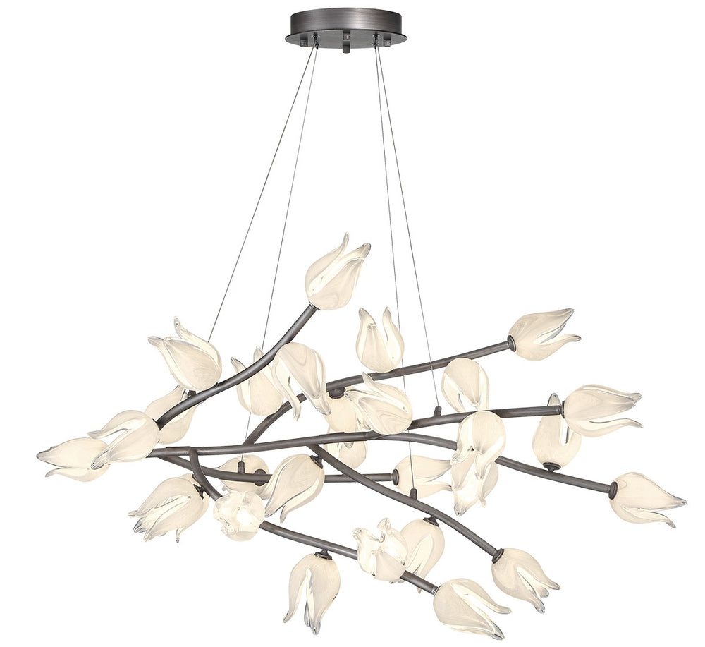 Lib & Co. Canada - LED Chandelier - Belluno - Brushed Vintage Grey- Union Lighting Luminaires Decor