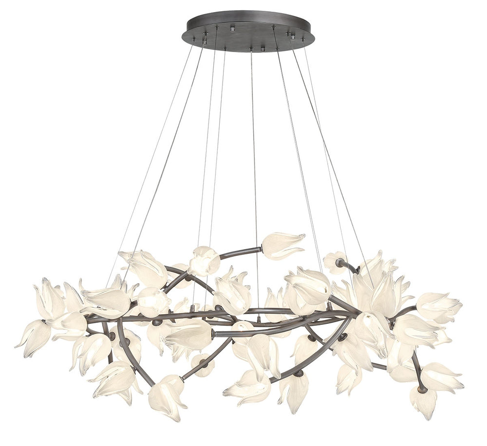 Lib & Co. Canada - LED Chandelier - Belluno - Brushed Vintage Grey- Union Lighting Luminaires Decor