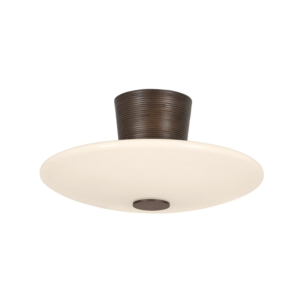 Troy Lighting Canada - LED Semi Flush Mount - Albus - Bronze Leaf- Union Lighting Luminaires Decor