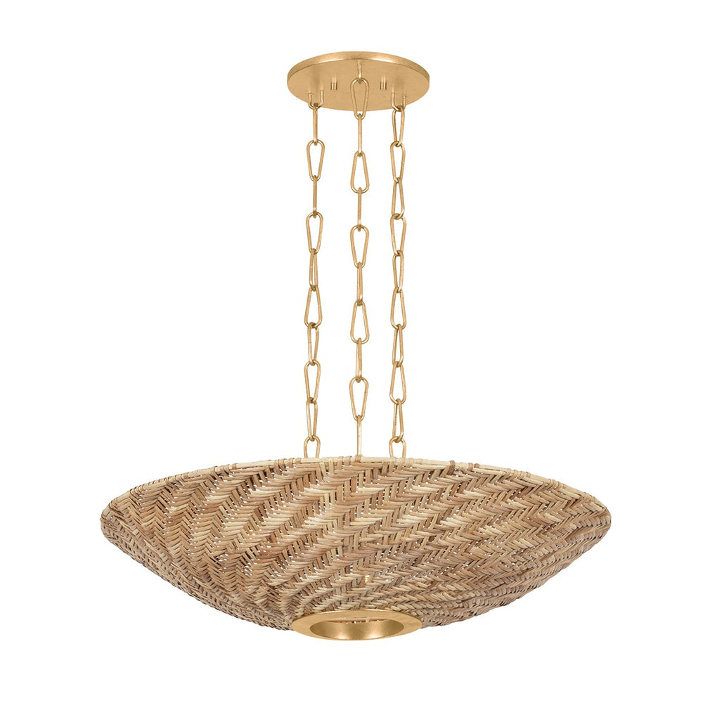 Troy Lighting Canada - Three Light Pendant - Ollie - Vintage Gold Leaf- Union Lighting Luminaires Decor