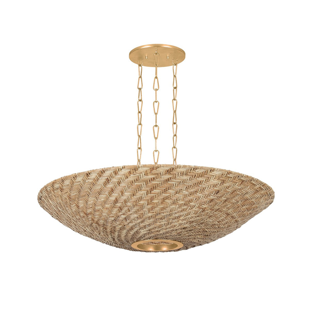 Troy Lighting Canada - Six Light Chandelier - Ollie - Vintage Gold Leaf- Union Lighting Luminaires Decor