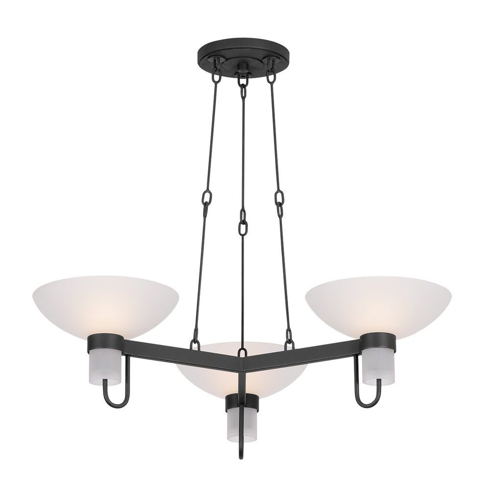 Troy Lighting Canada - Three Light Chandelier - Arturo - Textured Bronze W/ Hl- Union Lighting Luminaires Decor