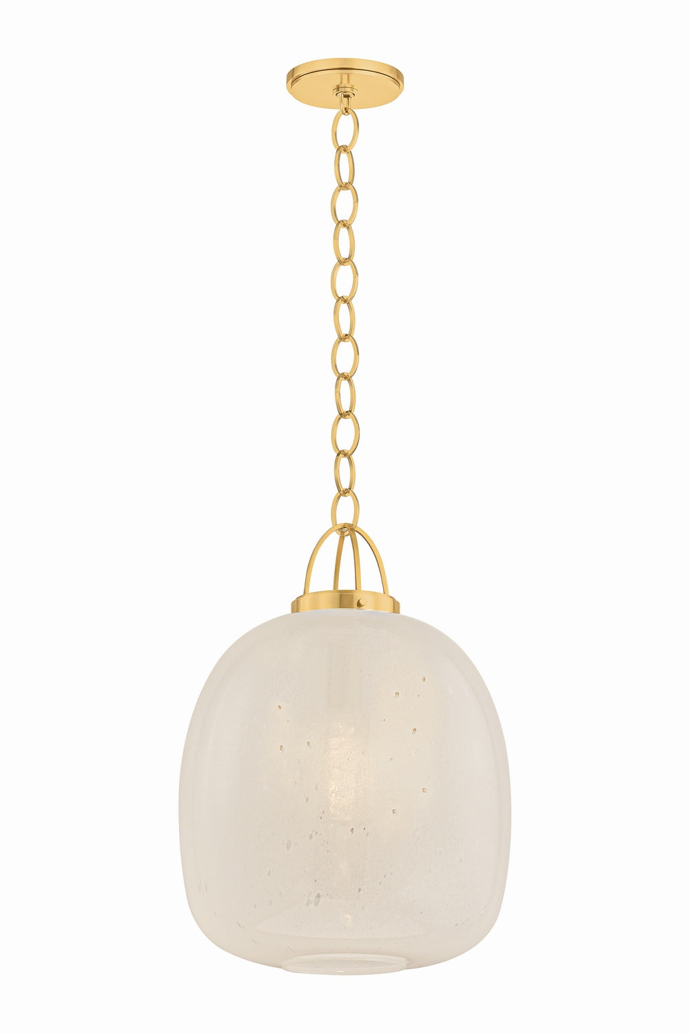 Hudson Valley Canada - One Light Pendant - Enosburg - Aged Brass- Union Lighting Luminaires Decor
