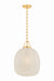 Hudson Valley Canada - One Light Pendant - Enosburg - Aged Brass- Union Lighting Luminaires Decor