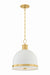 Hudson Valley Canada - Two Light Pendant - Briscoe - Aged Brass- Union Lighting Luminaires Decor
