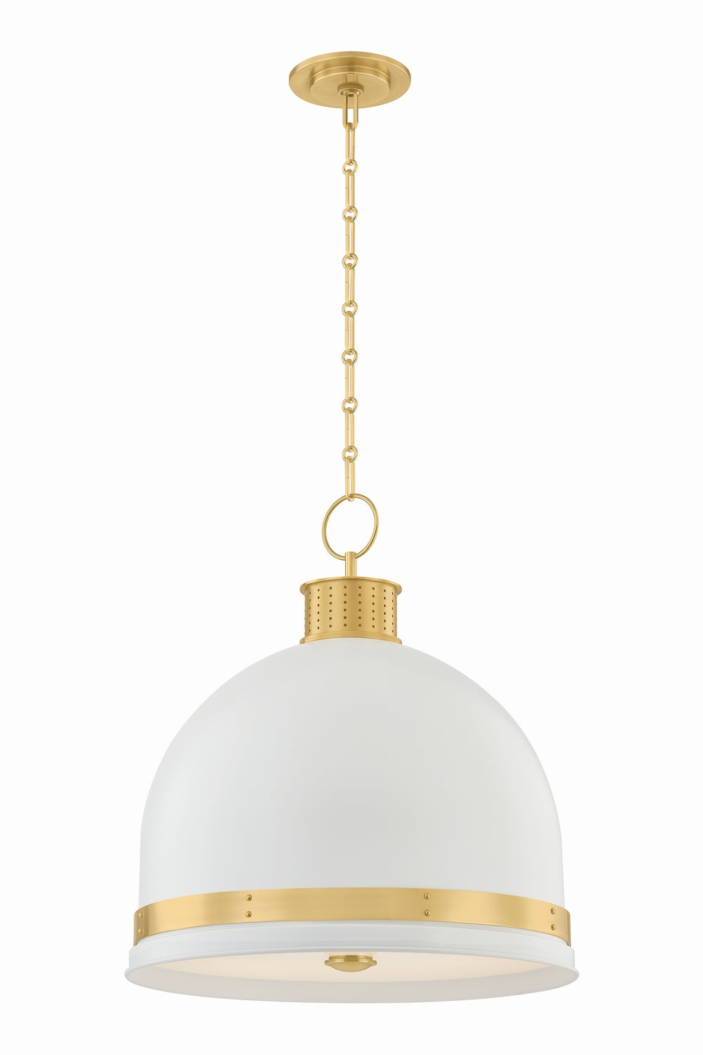Hudson Valley Canada - Three Light Pendant - Briscoe - Aged Brass- Union Lighting Luminaires Decor