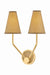 Hudson Valley Canada - Two Light Wall Sconce - Buskirk - Aged Brass- Union Lighting Luminaires Decor