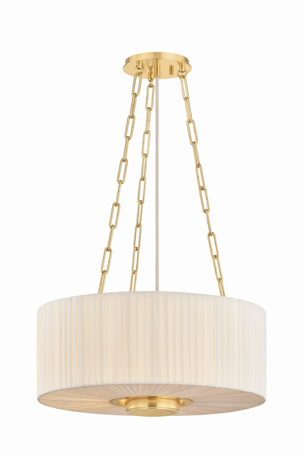 Hudson Valley Canada - Three Light Pendant - Camby - Aged Brass- Union Lighting Luminaires Decor