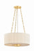 Hudson Valley Canada - Three Light Pendant - Camby - Aged Brass- Union Lighting Luminaires Decor