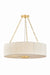 Hudson Valley Canada - Four Light Chandelier - Camby - Aged Brass- Union Lighting Luminaires Decor