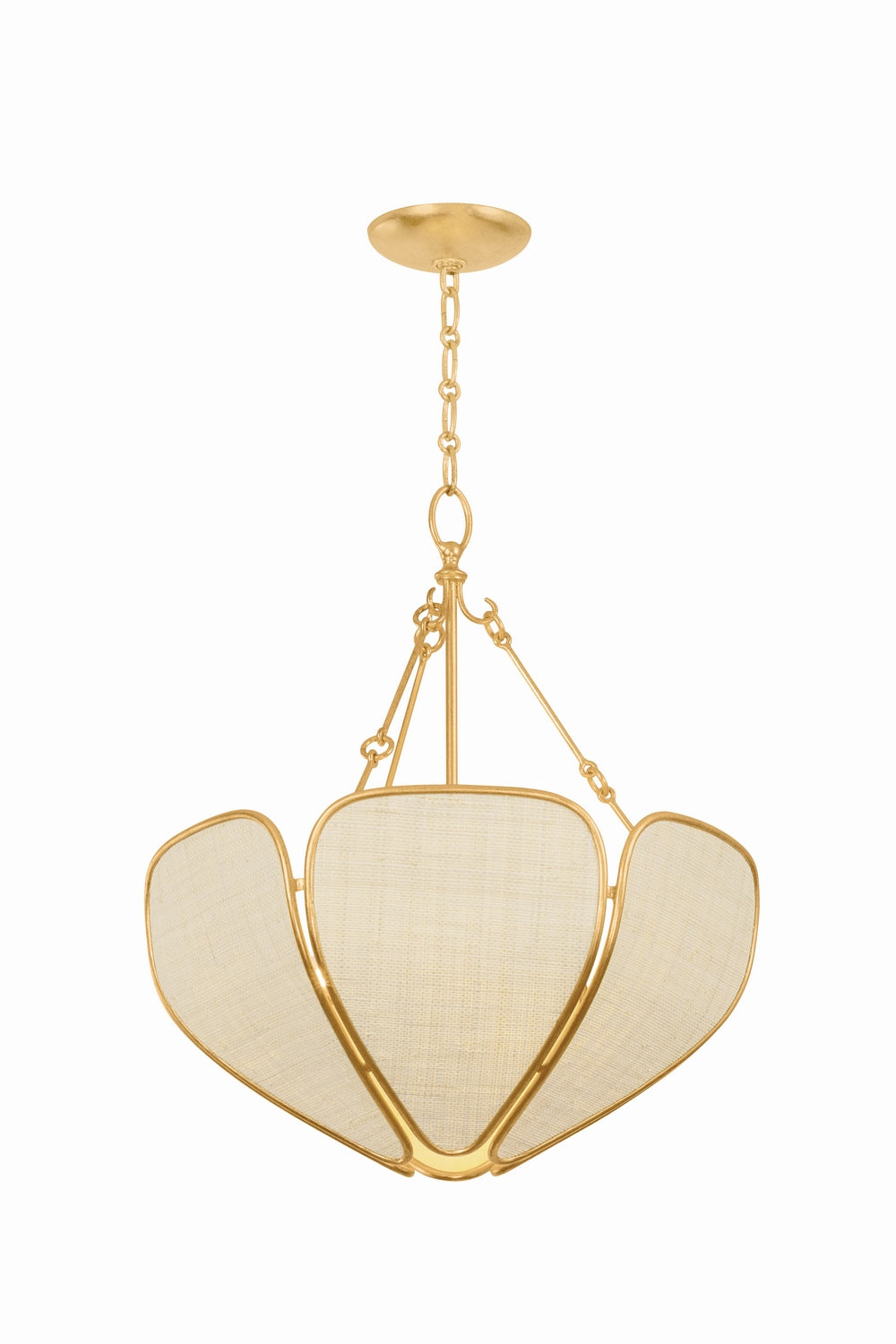 Hudson Valley Canada - Three Light Pendant - Bayville - Vintage Gold Leaf- Union Lighting Luminaires Decor
