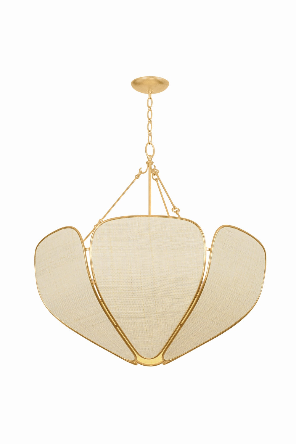 Hudson Valley Canada - Six Light Pendant - Bayville - Vintage Gold Leaf- Union Lighting Luminaires Decor