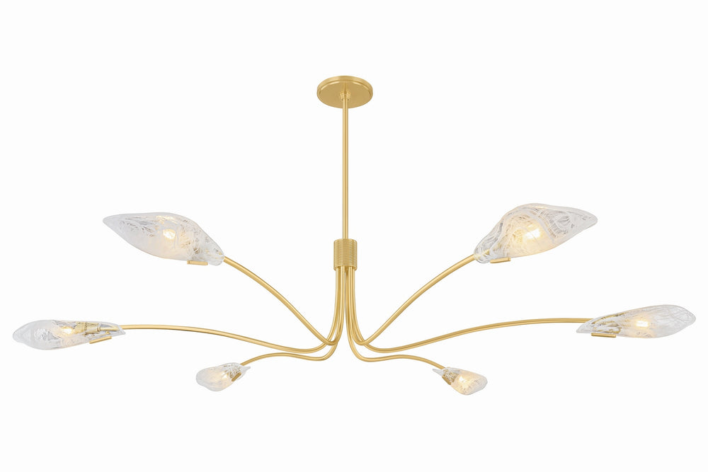Hudson Valley Canada - Six Light Chandelier - Tenafly - Aged Brass- Union Lighting Luminaires Decor