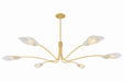 Hudson Valley Canada - Six Light Chandelier - Tenafly - Aged Brass- Union Lighting Luminaires Decor
