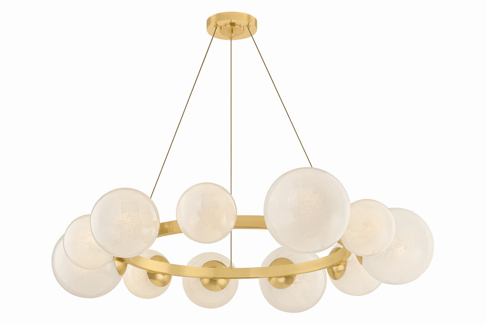 Hudson Valley Canada - 11 Light Chandelier - Pacama - Aged Brass- Union Lighting Luminaires Decor