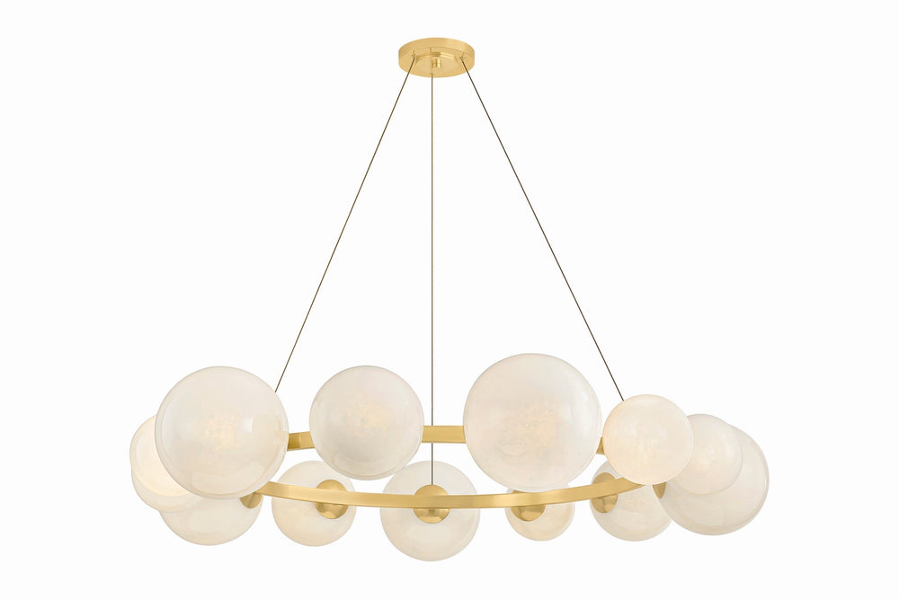 Hudson Valley Canada - 13 Light Chandelier - Pacama - Aged Brass- Union Lighting Luminaires Decor