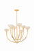 Hudson Valley Canada - Eight Light Chandelier - Maywood - Vintage Gold Leaf- Union Lighting Luminaires Decor