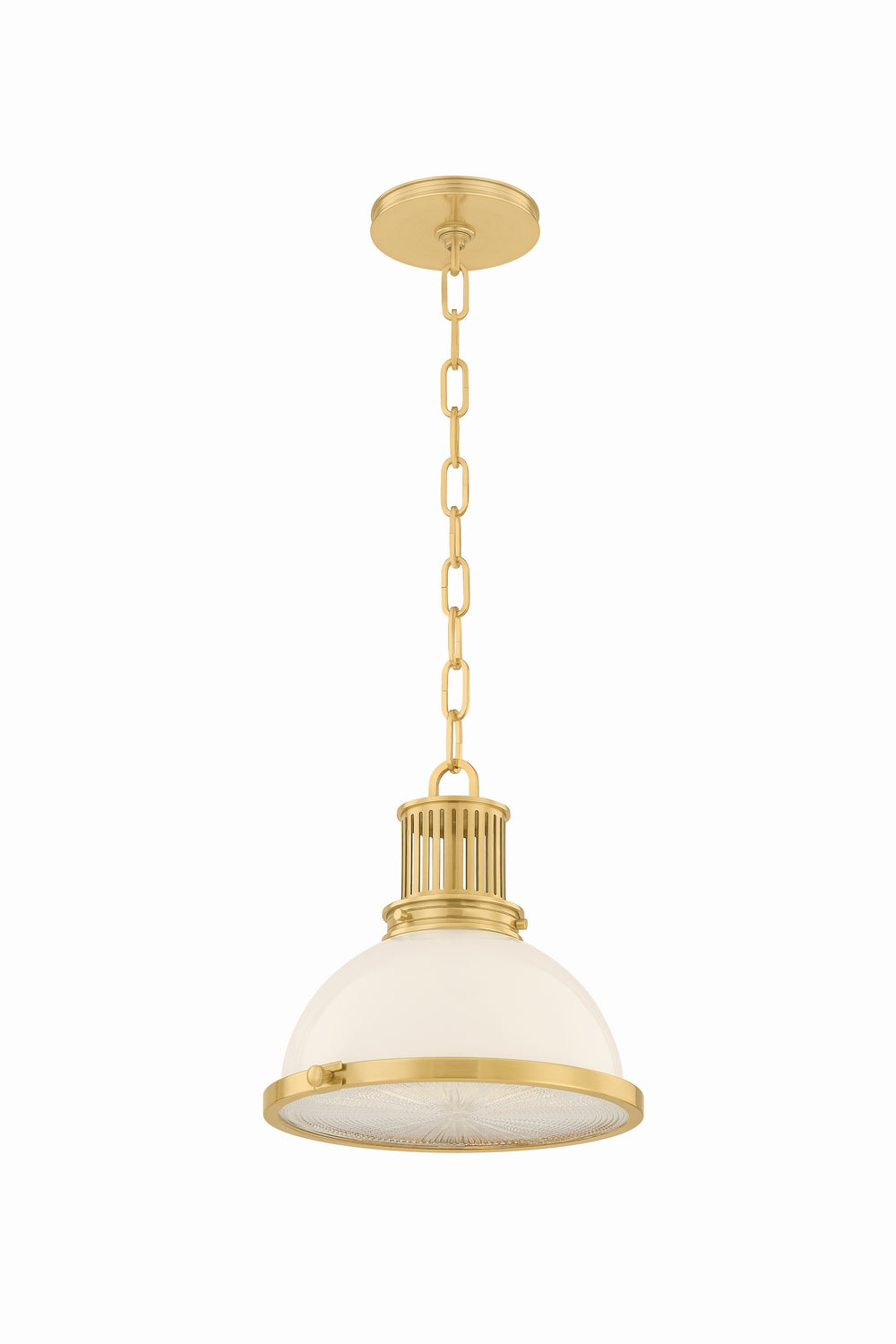 Hudson Valley Canada - One Light Pendant - Pinesbridge - Aged Brass- Union Lighting Luminaires Decor