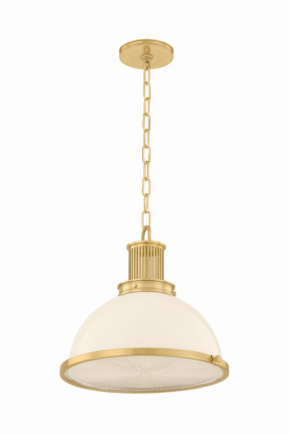 Hudson Valley Canada - One Light Pendant - Pinesbridge - Aged Brass- Union Lighting Luminaires Decor