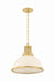 Hudson Valley Canada - One Light Pendant - Pinesbridge - Aged Brass- Union Lighting Luminaires Decor