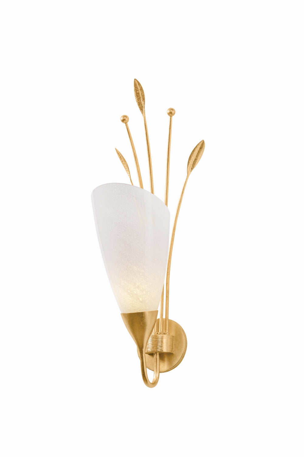 Hudson Valley Canada - One Light Wall Sconce - Forest Glen - Vintage Gold Leaf- Union Lighting Luminaires Decor