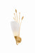 Hudson Valley Canada - One Light Wall Sconce - Forest Glen - Vintage Gold Leaf- Union Lighting Luminaires Decor