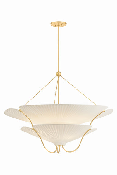 Hudson Valley Canada - Nine Light Chandelier - Gerhard - Aged Brass- Union Lighting Luminaires Decor
