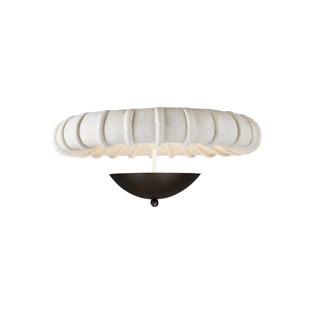 Arteriors - Three Light Flush Mount - Camella - Ivory- Union Lighting Luminaires Decor