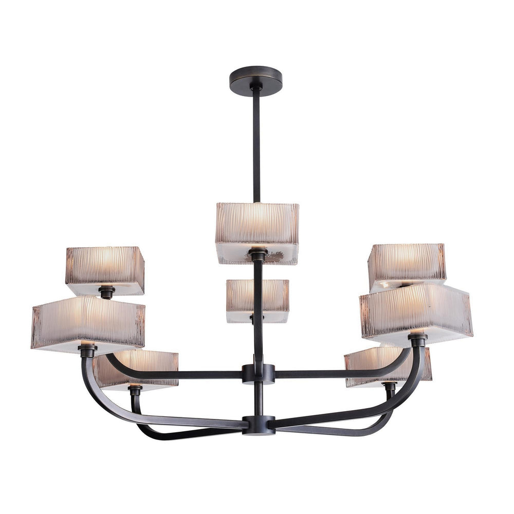 Arteriors - Eight Light Chandelier - Louis - English Bronze- Union Lighting Luminaires Decor