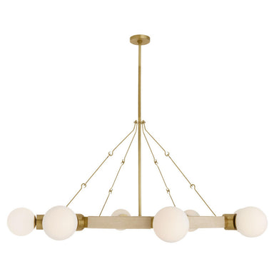 Arteriors - Eight Light Chandelier - Liberty - Matte Opal- Union Lighting Luminaires Decor