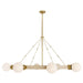 Arteriors - Eight Light Chandelier - Liberty - Matte Opal- Union Lighting Luminaires Decor