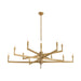 Arteriors - 12 Light Chandelier - Griff - Antique Brass- Union Lighting Luminaires Decor