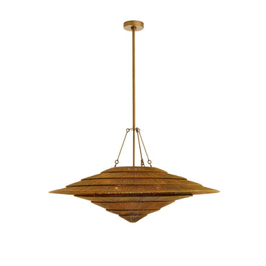 Arteriors - Three Light Pendant - Lexa - Vintage Brass- Union Lighting Luminaires Decor